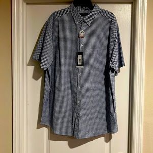 Roundtree & Yorke Blue button down shirt. 2XT. Brand new with tags